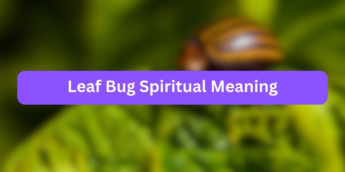 Leaf Bug Spiritual Meaning