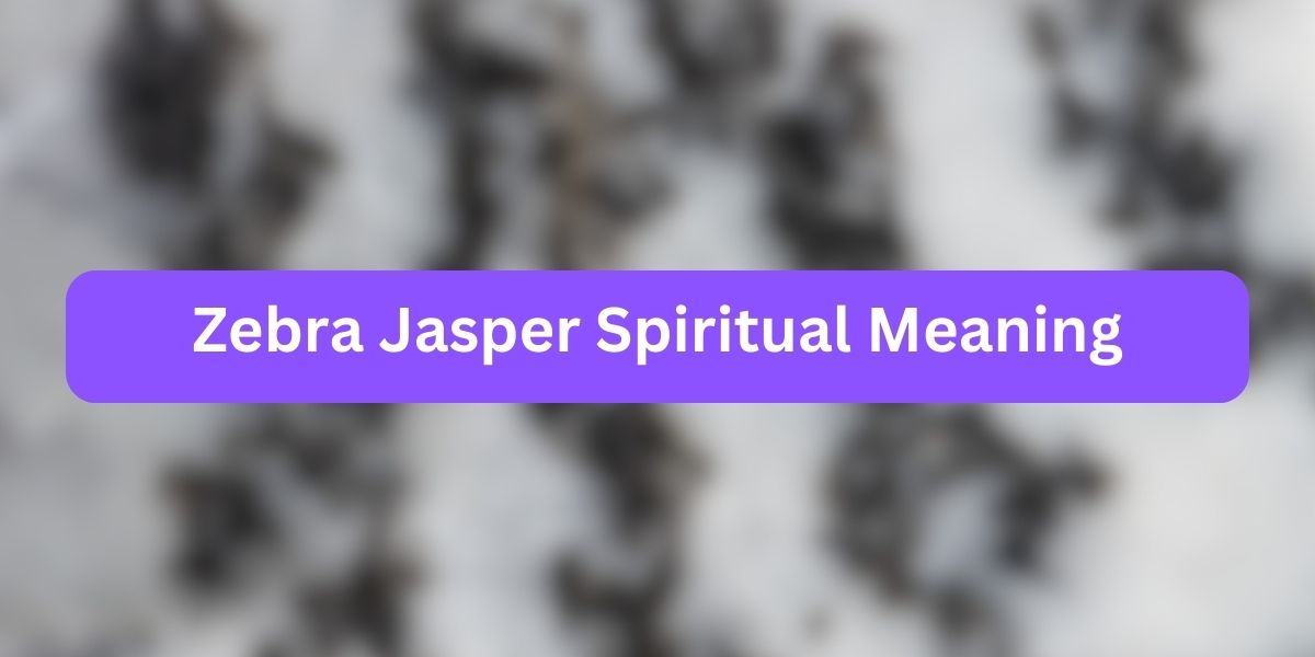 Zebra Jasper Spiritual Meaning