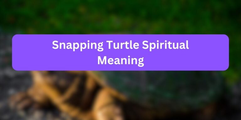 Snapping Turtle Spiritual Meaning (with Characteristics)