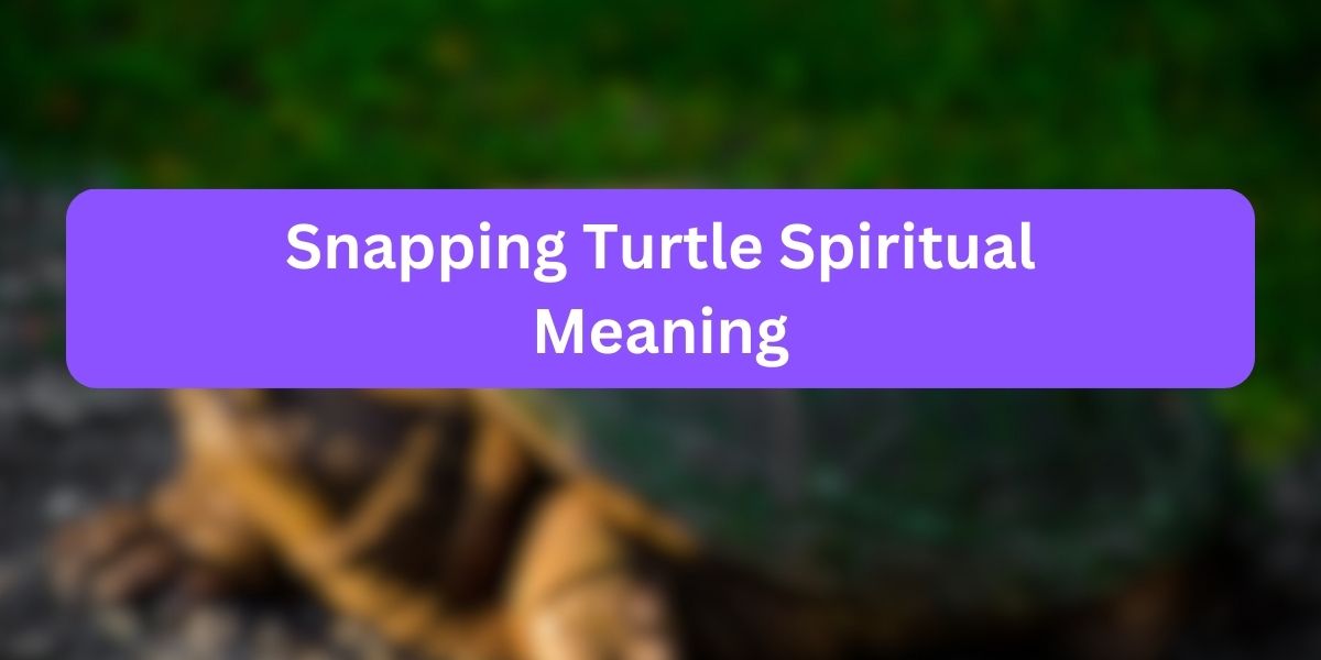 Snapping Turtle Spiritual Meaning