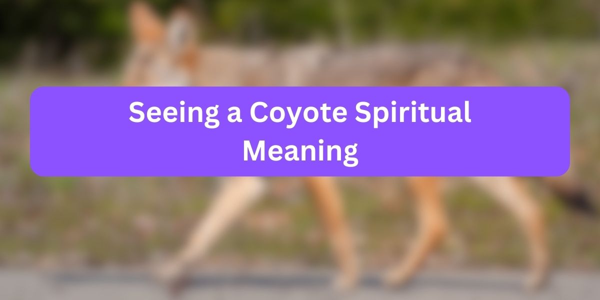 Seeing a Coyote Spiritual Meaning